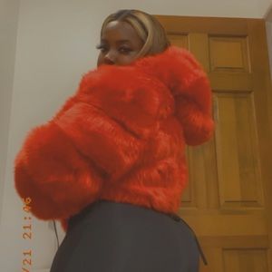 Red Coat !! Only worn once !! Great Condition